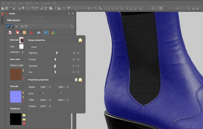 Customize your materials freely